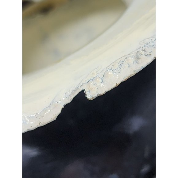 Vintage Antique Cast Iron Enamel Spittoon Cuspidor Tobacco Bar Tavern Saloon - Picture 8 of 11